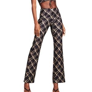 NWOT IAmGIa Plaid Stretch Pants